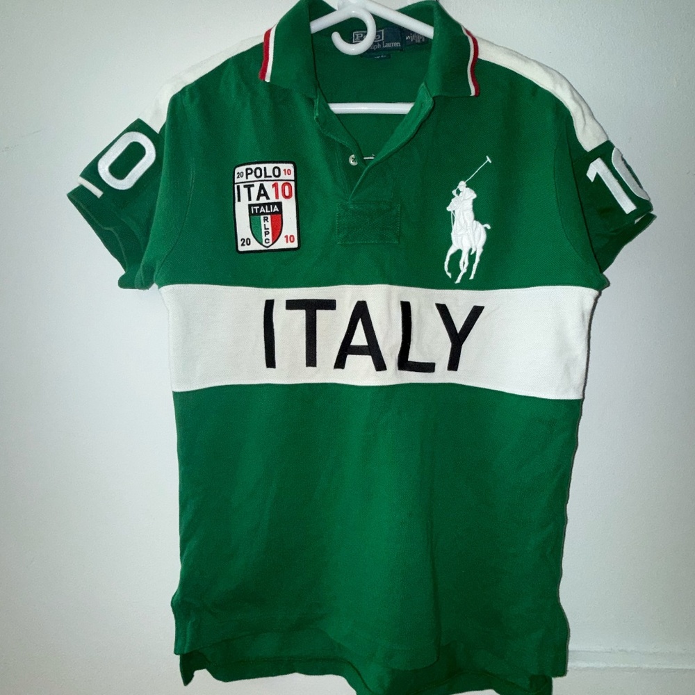 Polo Ralph Lauren Italy Men's Polo Shirt, Large Pony